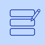 Bulk Edit icon showing multiple list items with a pencil for editing several entries at once.