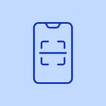 Scan-to-order icon showing a smartphone with a QR code scanning frame.