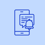 Mobile device receiving booking updates through push notifications.